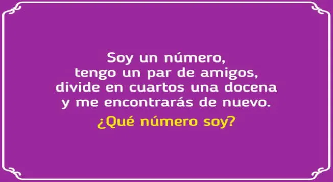 Demuestra que eres un 'crack' y supera este acertijo mental en tiempo récord.