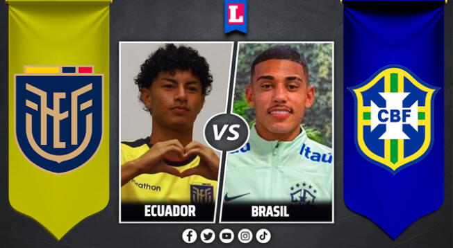 Ecuador vs. Brasil jugarán por el Sudamericano Sub 17
