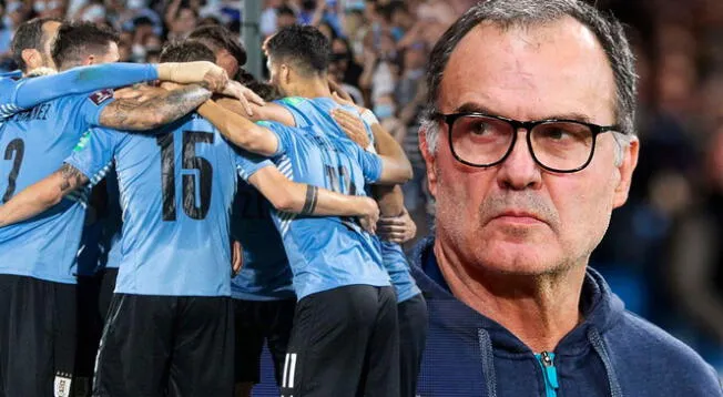Bielsa sería el nuevo entrenador de la selección uruguaya. Foto: AFP / selección uruguaya / Composición Líbero