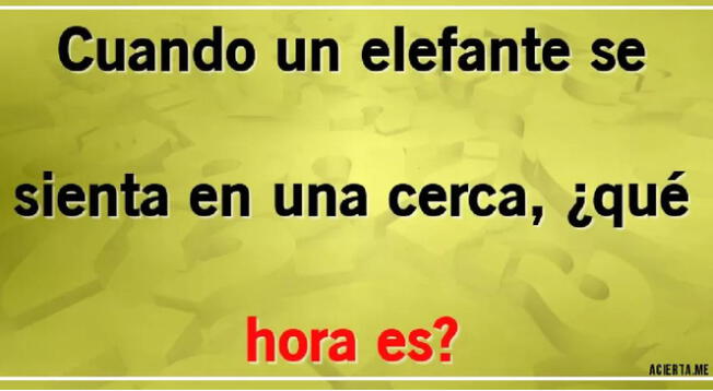 ¿Qué hora es? Averigua la verdad en solo 8 segundos