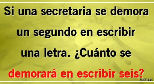 Solo un verdadero GENIO podrá superar este nuevo ejercicio mental.