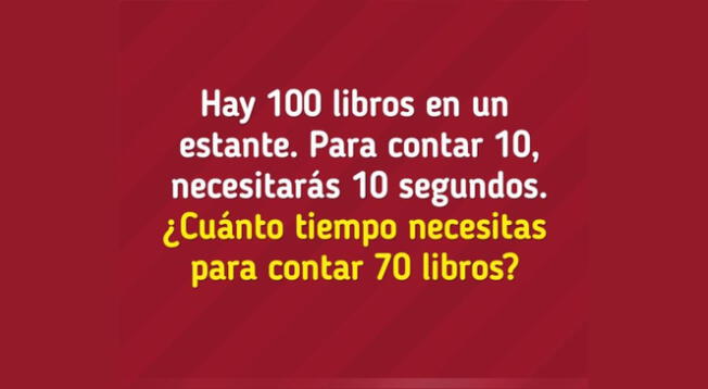 Solo una mente brillante resuelve este ejercicio mental en cuestión de segundos. Solo una mente brillante resuelve este ejercicio mental en cuestión de segundos.