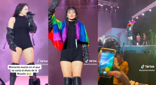 El momento exacto en que Rosalía 'cancela' concierto en vivo por increíble razón