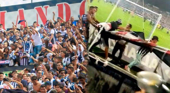 Se registró a hinchas de Alianza Lima robando la bandera icónica del "Comando Sur"
