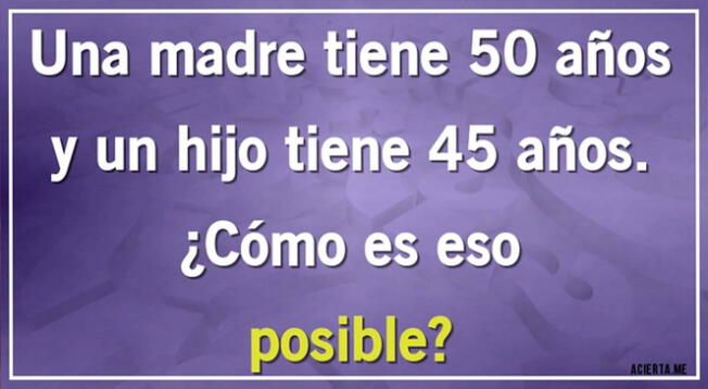 Solo las personas más astutas podrán superar este nuevo acertijo. Solo las personas más astutas podrán superar este nuevo acertijo.