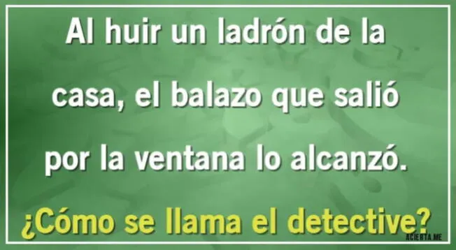 Activa tus sentidos y desarrolla en el primer intento este nuevo acertijo extremo.