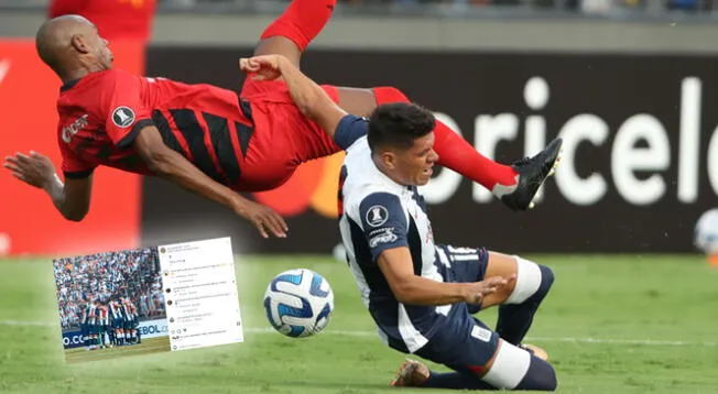 Castillo disputó un duelo aparte con Fernandinho en el Alianza vs Paranaense