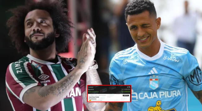 Un joven apostó una fuerte suma de dinero al partido de Cristal vs Fluminense.