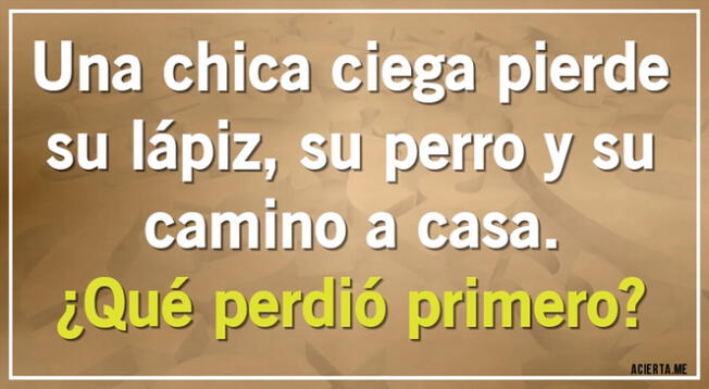 Solo cuentas con 6 segundos para resolver exitosamente este acertijo visual.