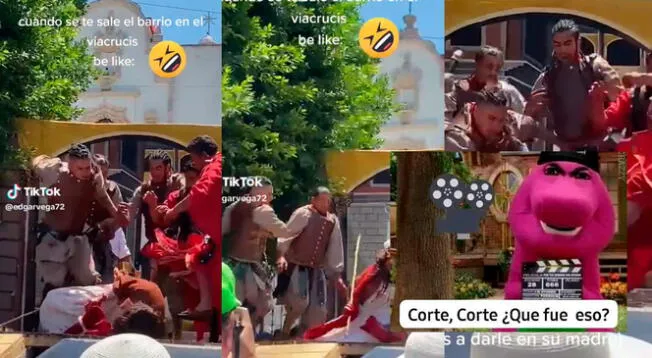 El vía crucis de ¿salió de control? Un video de TikTok mostró singular escena.