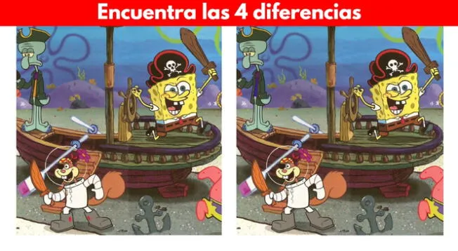 El reto visual de Bob Esponja y sus amigos