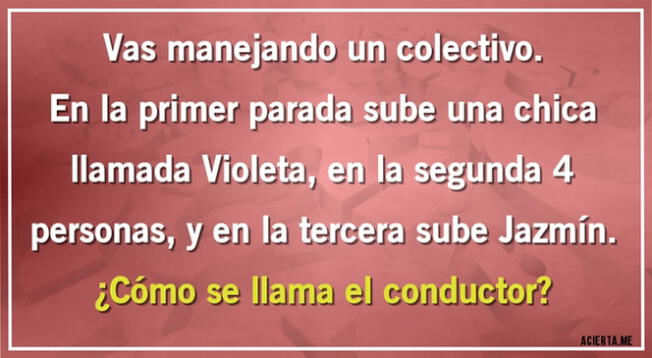 Pon a prueba tu capacidad mental con este divertido acertijo.