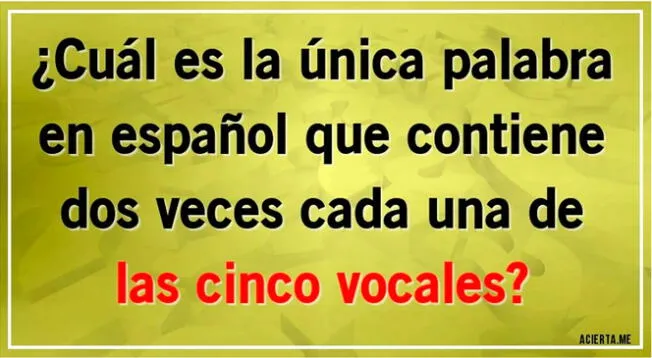 Solo los más inteligentes podrán enfrentar este acertijo de nivel superior.