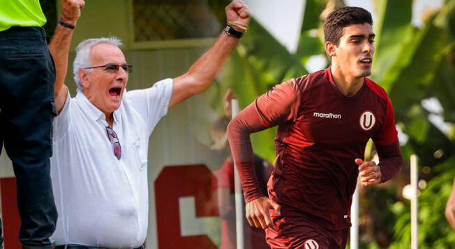 Jorge Fossati llenó de elogios a Alfonso Barco. Foto: Universitario / Liga 1 / Composición Líbero