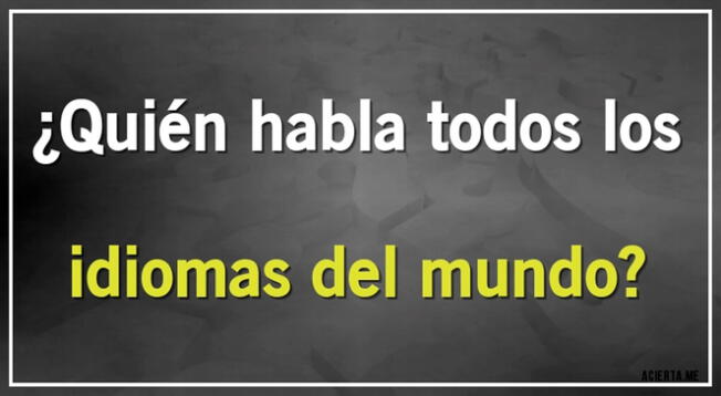 Demuestra que eres un verdadero genio y logra vencer este complicado desafío mental.