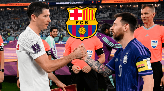 Lewandowski y Messi se vieron las caras en el Mundial de Catar 2022.