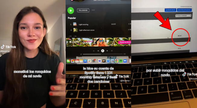 Joven explica cómo monetizó los ronquidos de su novio