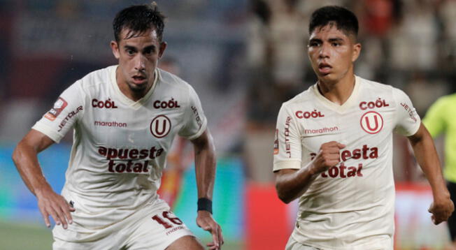 Martín Pérez Guedes y Piero Quispe son titulares en Universitario el 2023