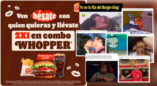 Burger King maquinó una estragia por el Día del beso y esto se salió de control en Twitter y otras redes sociales.