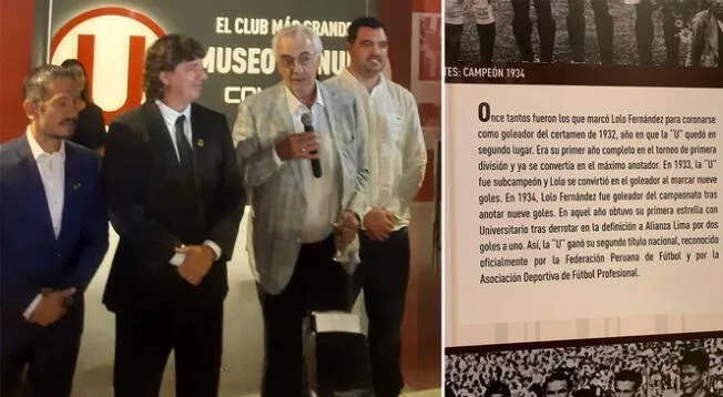 Universitario inauguró el Museo Monumental y presentó el título 1934