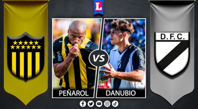 Peñarol vs. Danubio EN VIVO: alineación, hora y canal para ver Campeonato Uruguayo.