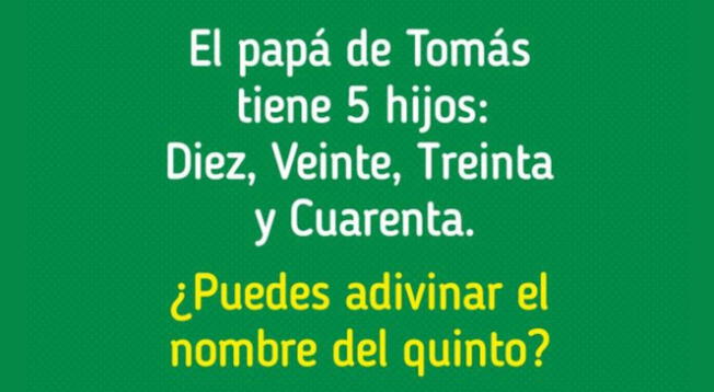 ¿Serás capaz de descubrir la respuesta verdadera de este complicado acertijo?