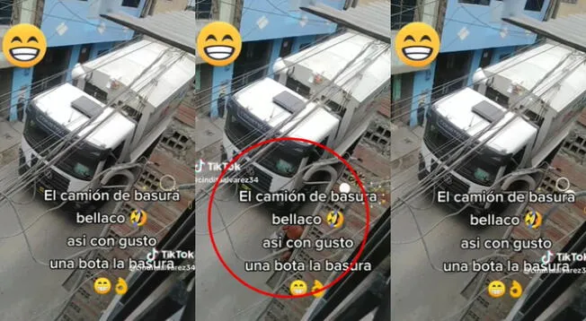 El camión de basura sorprendió a miles de usuarios en TikTok