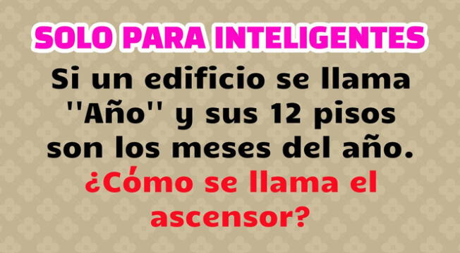 Desarrolla este acertijo extremo y comprueba en poco tiempo si eres un 'crack'.