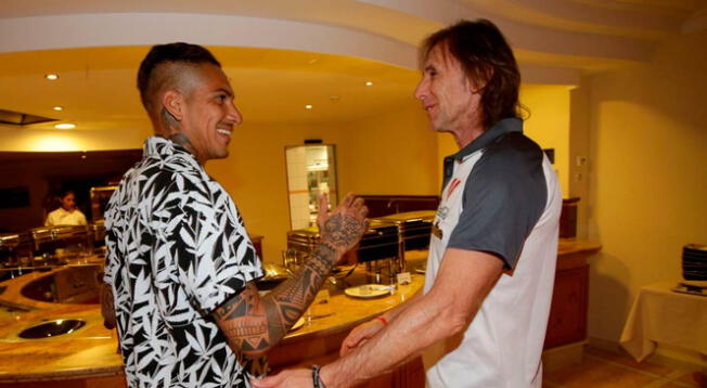 Paolo Guerrero y Ricardo Gareca previo a la concentración en el Mundial Rusia 2018