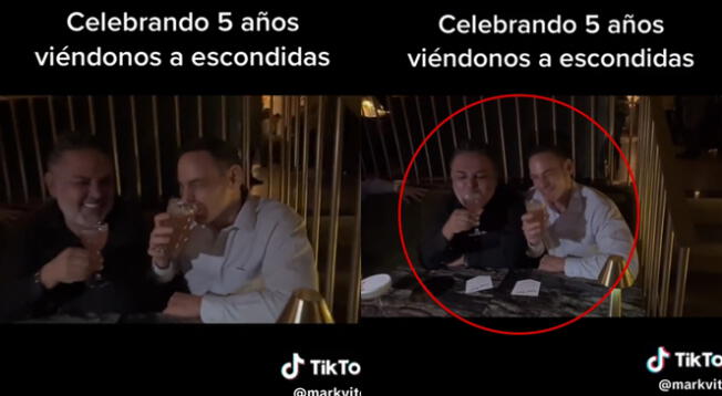 Mark Vito y Andrés Hurtado se vuelven virales al 'celebrar 5 años viéndose a escondidas'