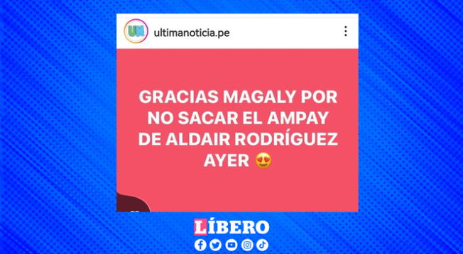 Algunos no dudaron en agradecer a Magaly por haber 'guardado' el ampay para el jueves.