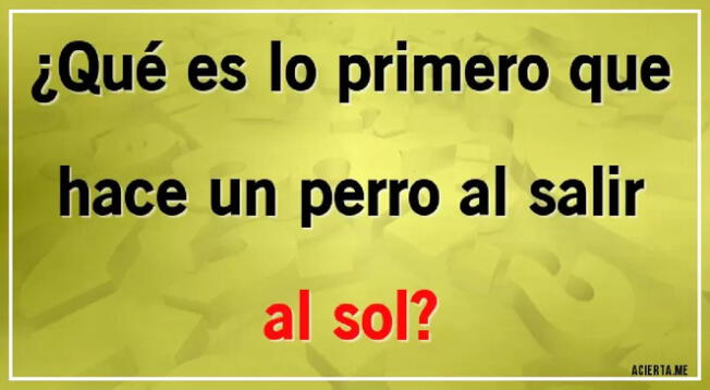 Utiliza todas tus habilidades mentales y desarrolla en poco tiempo este acertijo mental.