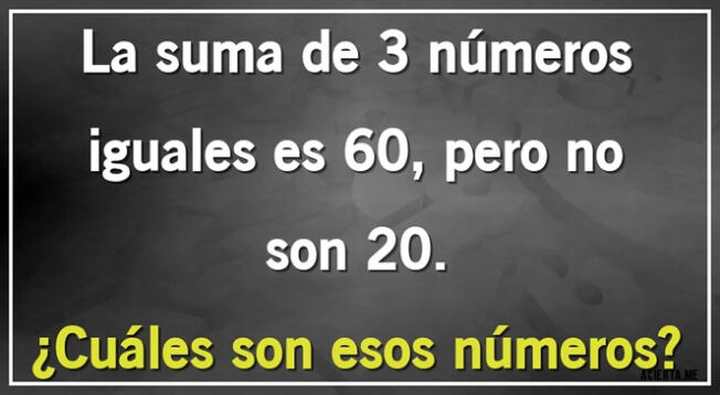 Solo cuentas con pocos segundos para vencer este desafío online solo para genios.