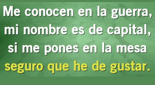 Detectar a qué se refiere este enigma no será nada sencillo.