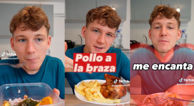 El joven extranjero degustó platillos peruanos y su reacción se volvió viral en TikTok.