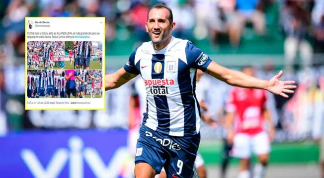 Hernán Barcos volvió a pronunciarse tras el triunfo de Alianza Lima