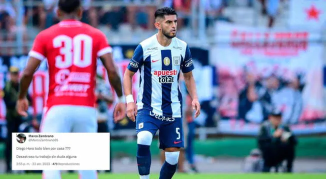 Diego Haro tuvo un polémico arbitraje con Alianza Lima