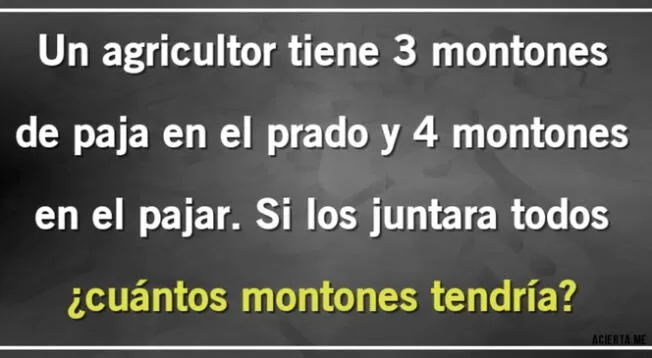 Activa todos tus sentidos y dale solución a este complicado acertijo mental para GENIOS