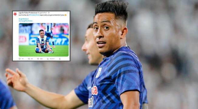 Liga 1 realizó controversial publicación sobre Christian Cueva