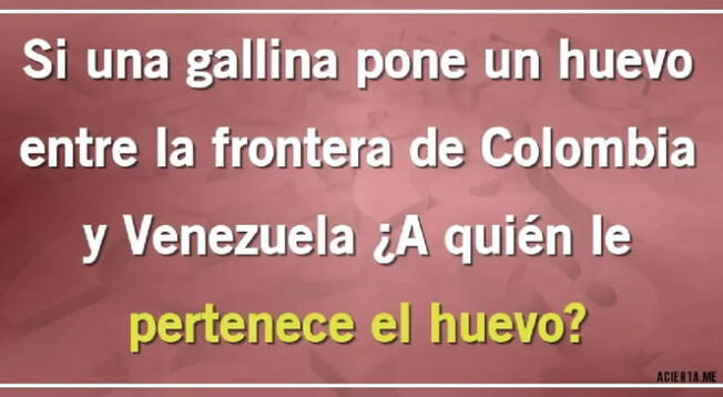 Encuentra la respuesta al acertijo más viral de todos