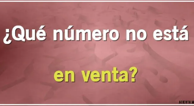 Acertijo: piensa las cosas y responde en solo 5 segundos