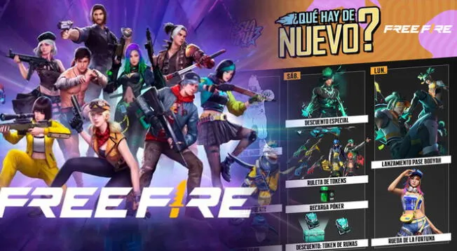 Agenda Semanal actualizada de Free Fire 2023