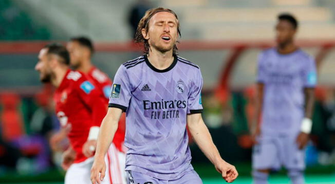 Luka Modric se perdería la final de la Copa del Rey y el partido ante Manchester City