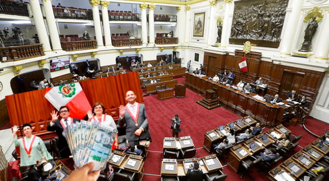 Este bono será entregado a todos los trabajadores del Congreso.