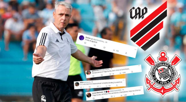 Tiago Nunes es pedido por hinchas de Corinthians y Athletico Paranaense