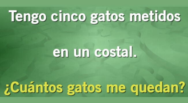 No fue nada sencillo descubrir la respuesta de este complicado acertijo.