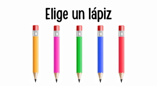 Elige el color de lápiz que más te llame la atención.