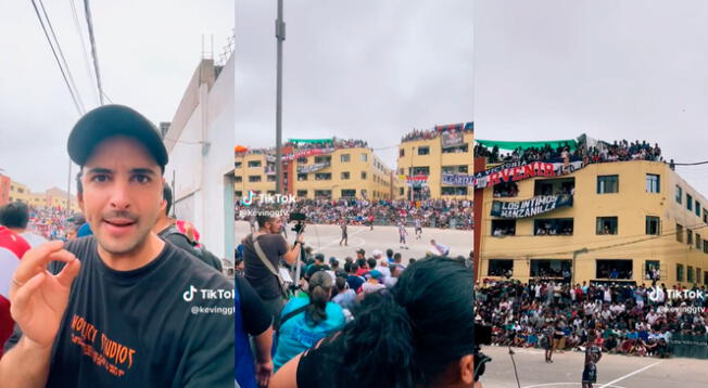 Extranjero queda maravillado con todo lo que observó en las tribunas del Mundialito de La Victoria.