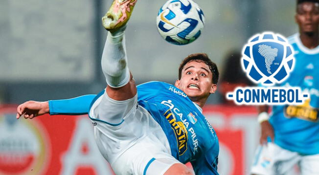 Jhilmar Lora fue destacado por Conmebol tras gol con Sporting Cristal