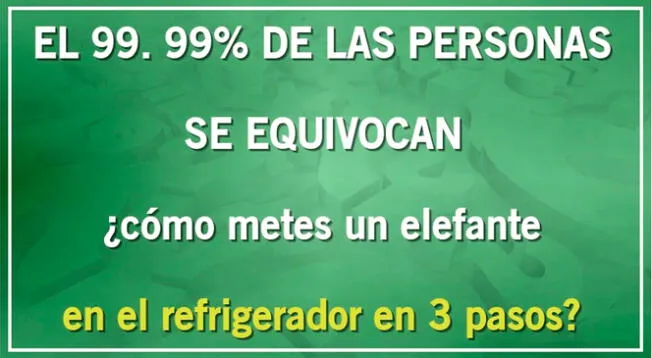 Solo los más inteligentes superan este acertijo para GENIOS.